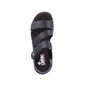 Dámske sandále na platforme Rieker V2301-00 čierne