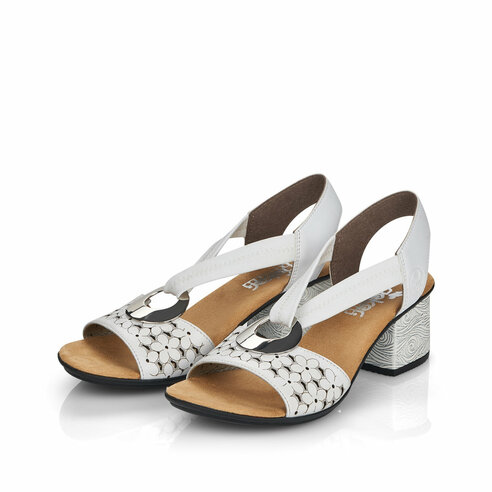 Dámske sandále Rieker 64677-80 biele