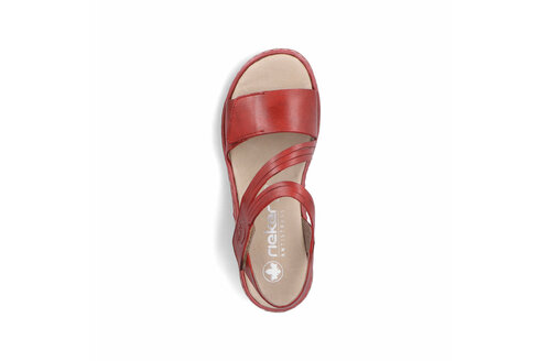 Dámske sandále Rieker 65964-35 červené