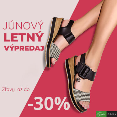 Júnový letný výpredaj: Zľavy až do -30%