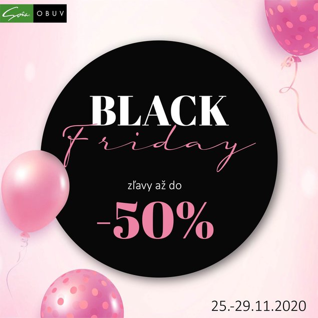 Black Friday zľavy až do -50% obuv Soňa