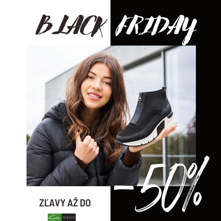 Black Friday zľavy až do -50% obuv Soňa