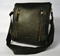 Čierna kožená taška cez telo (crossbody)