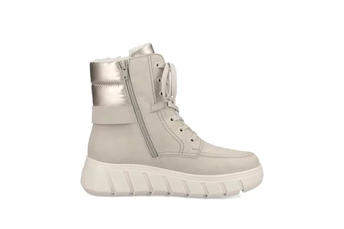 Členková obuv Rieker Y3503-62 biela káva