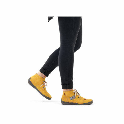 Členkové topánky Rieker 52543-69 žltá