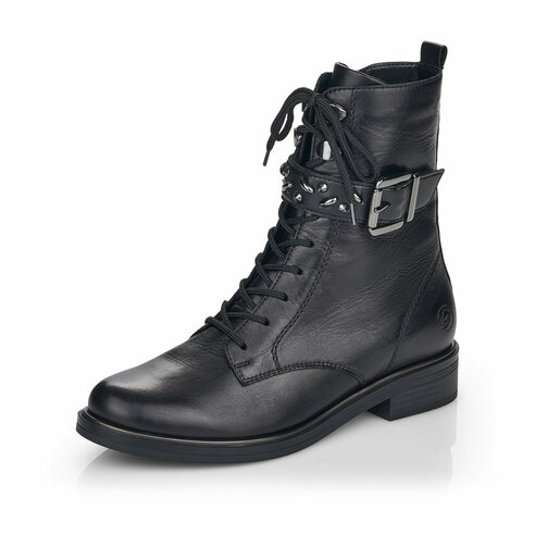 Členkové zimné topánky Rieker D8382-01 čierna