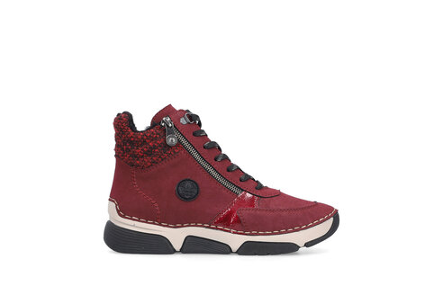 Dámska členková obuv Rieker 45960-35 bordová