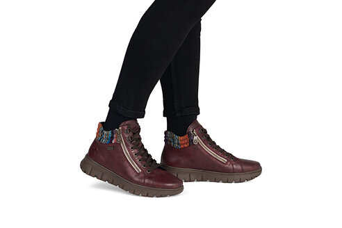 Dámska členková obuv Rieker N1305-35 bordová