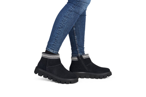 Dámska členková obuv Rieker - Revolution W2074-00 čierna