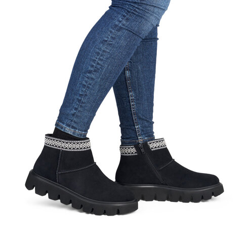 Dámska členková obuv Rieker - Revolution W2074-00 čierna