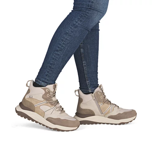 Dámska členková obuv Rieker - Revolution W2570-60 biela káva