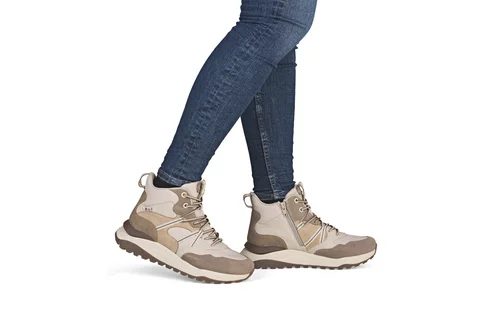 Dámska členková obuv Rieker - Revolution W2570-60 biela káva