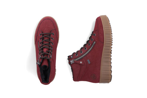 Dámska členková obuv Rieker Y6104-35 bordová