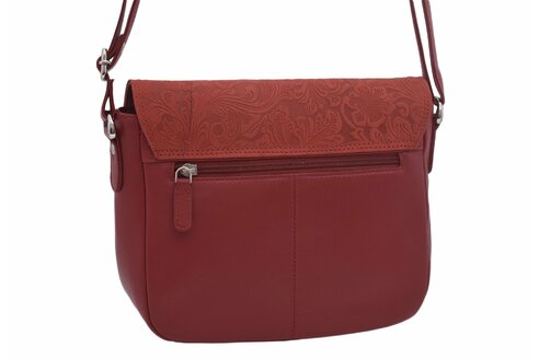 Dámska kabelka crossbody červená