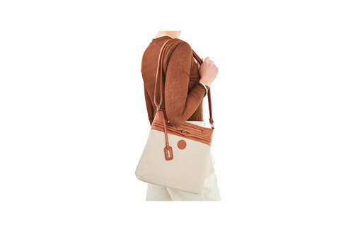 Dámska kabelka crossbody Rieker H1519-62 biela káva