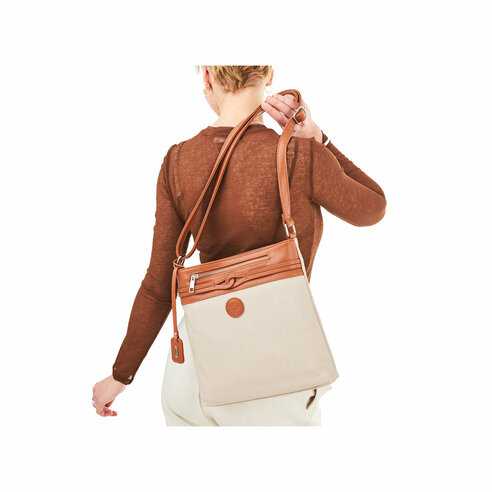 Dámska kabelka crossbody Rieker H1519-62 biela káva