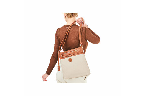 Dámska kabelka crossbody Rieker H1519-62 biela káva