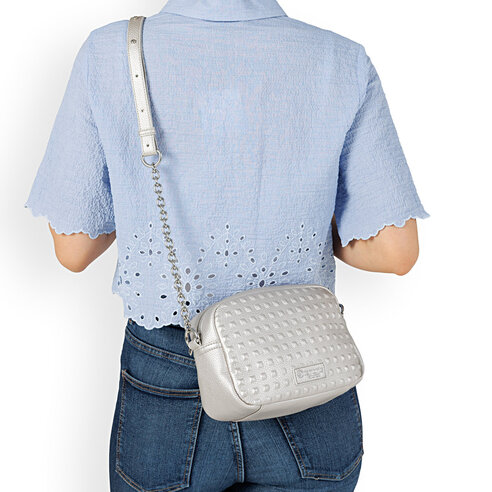 Dámska kabelka Rieker Q0667-90 strieborná