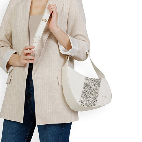 Dámska kabelka Rieker Q0672-61 biela káva