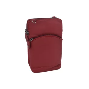 Dámska kožená crossbody kabelka červená 2511538