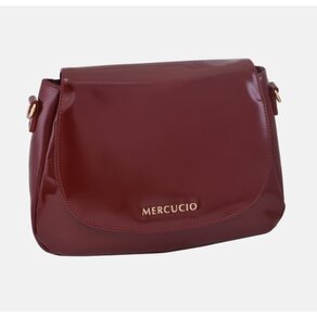 Dámska kožená crossbody kabelka červená