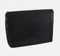 Dámska kožená crossbody kabelka čierna