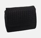 Dámska kožená crossbody kabelka čierna