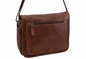 Dámska kožená crossbody kabelka hnedá 210115