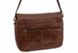 Dámska kožená crossbody kabelka hnedá 210115