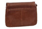 Dámska kožená crossbody kabelka koňak