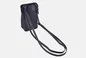 Dámska kožená crossbody kabelka modrá
