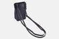 Dámska kožená crossbody kabelka modrá