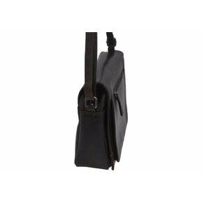 Dámska kožená crossbody kabelka olivová 250116