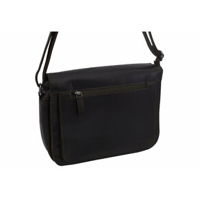 Dámska kožená crossbody kabelka olivová 250116
