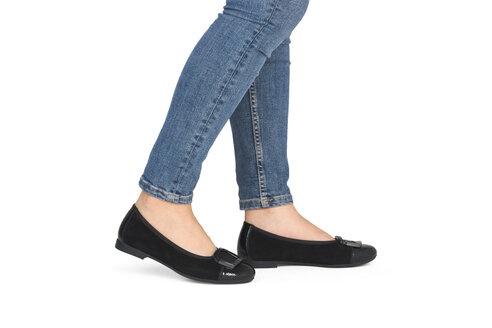 Dámske baleríny Remonte D0K12-02 čierna