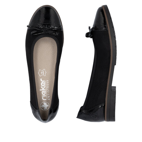 Dámske baleríny Rieker 45358-00 čierna