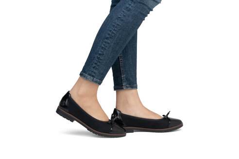 Dámske baleríny Rieker 45358-00 čierna