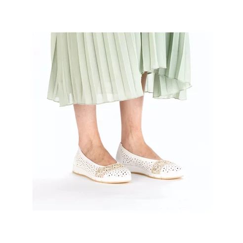 Dámske baleríny Rieker L3062-80 biela