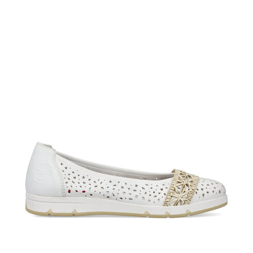 Dámske baleríny Rieker L3062-80 biela