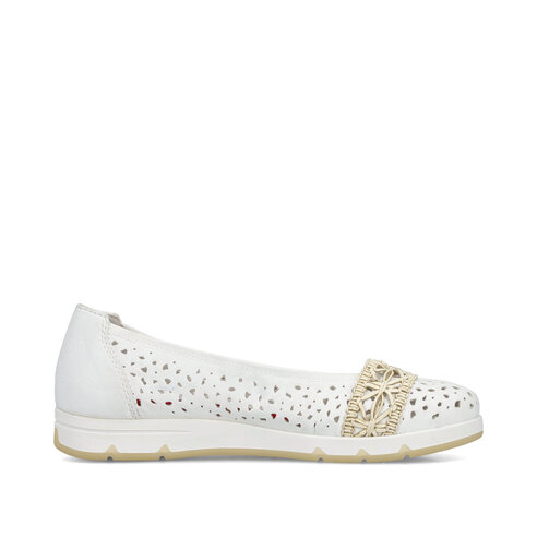 Dámske baleríny Rieker L3062-80 biela
