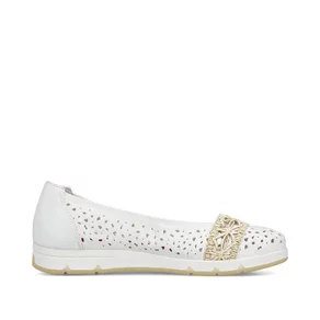 Dámske baleríny Rieker L3062-80 biela