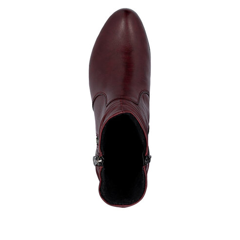 Dámske čižmy Rieker 78656-35 bordová