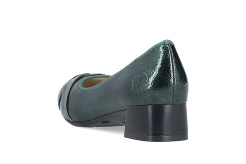 Dámske lodičky Rieker 45068-554 zelená