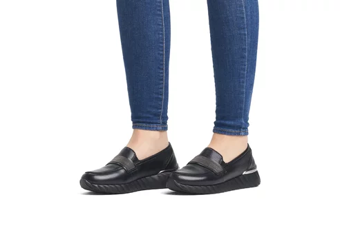 Dámske mokasíny Remonte D5910-01 čierne
