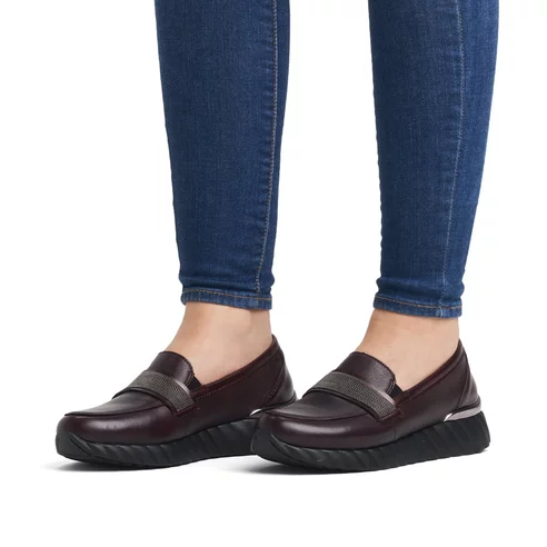 Dámske mokasíny Remonte D5910-35 bordové