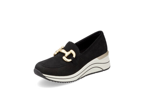 Dámske mokasíny Remonte - Rieker D0T12-02 čierna