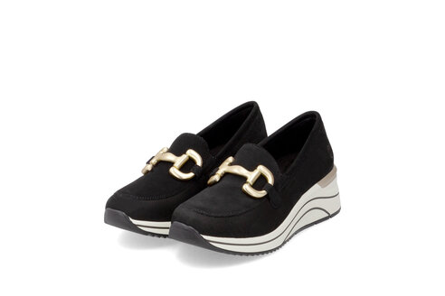 Dámske mokasíny Remonte - Rieker D0T12-02 čierna