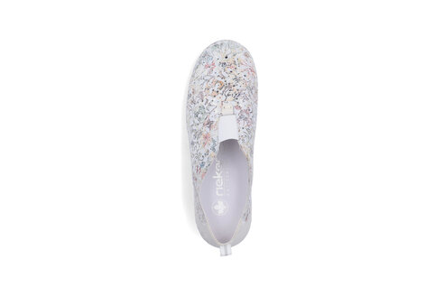 Dámske mokasíny Rieker 43663-90 biela