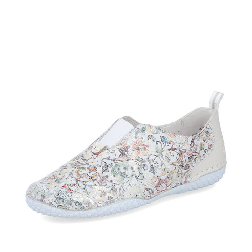 Dámske mokasíny Rieker 43663-90 biela