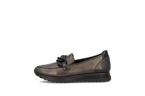 Dámske mokasíny Rieker 49051-25 bronzová